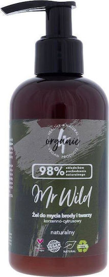 4Organic Σαπούνι Περιποίησης για Γένια Mr Wild Spicy Citrus 200ml