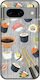 Black Silicone Sushi Love Google Pixel 8a 5g Case