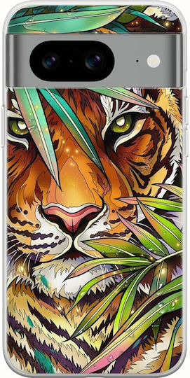 Wild Tiger Google Pixel 8a 5g Flexible Tpu Διάφανη Σιλικόνη