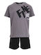 Trax Kids Set with Shorts Summer 2pcs Charcoal