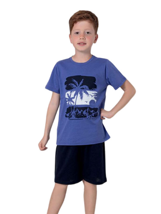 SNC Homewear Kids Clothing Set with Shorts Purple 2 Pieces