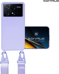 Sonique Back Cover Silicone 0.5mm with Strap Li...