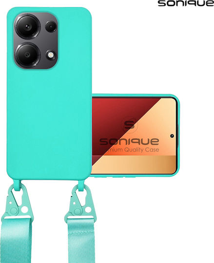 Sonique Strap Back Cover Silicone 0.5mm with Strap Light Blue (Redmi Note 13 Pro 4G / Poco M6 Pro 4G)