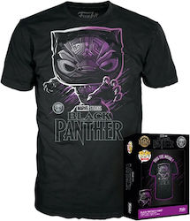 Tricou Funko Pop Marvel Black Panther - negru L