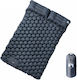 vidaXL Saltea Auto-Umflare Dublă Pentru Camping 195x130cm Grosime 8.5cm Gri