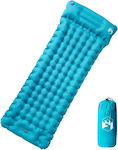 vidaXL Self-Inflating Single Camping Sleeping Mat in Blue color