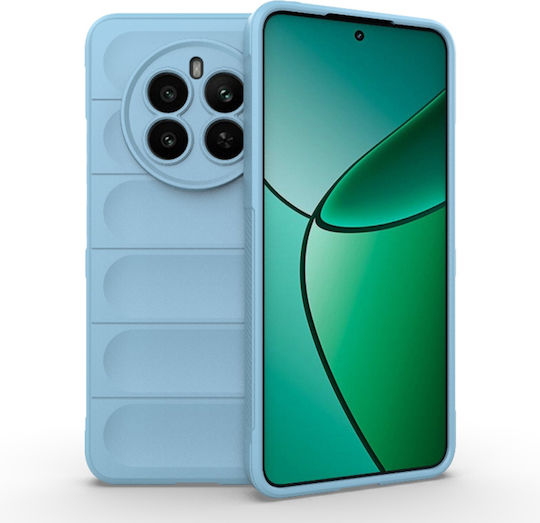 Techsuit Magic Umschlag Rückseite Silikon Blau (Realme 12+)