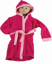 Flamingo Kids Hooded Bathrobe Fuchia-Pink Flamingo Kids Hooded Bathrobe Fuchia-Pink