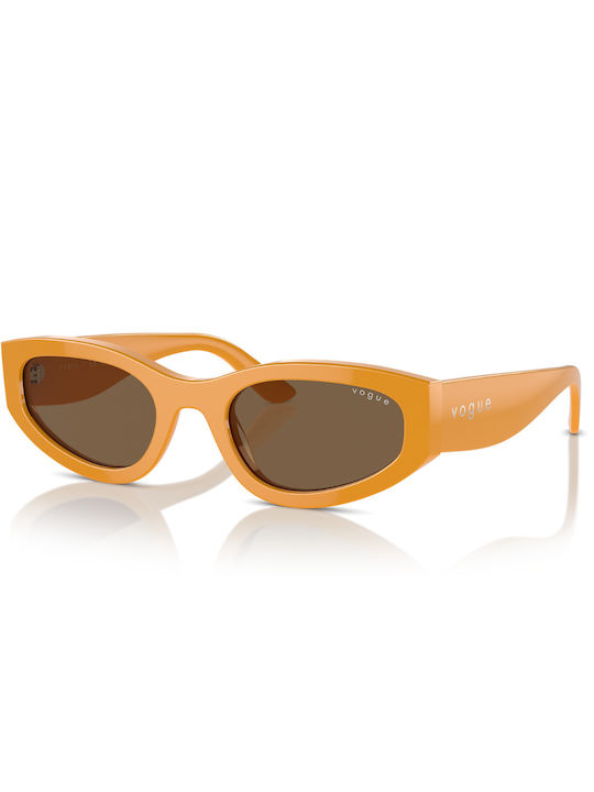 Vogue Women's Sunglasses with Orange Plastic Frame and Brown Lens VO5585S 315973