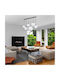 TK Lighting Pendant Light Black Rail with Socket E27 130x150cm