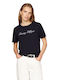 Script Women's T-shirt Blue