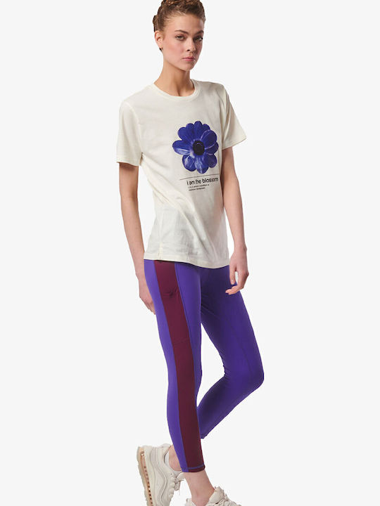 Body Action Schulung Frauen Gekürzt Leggings Lila