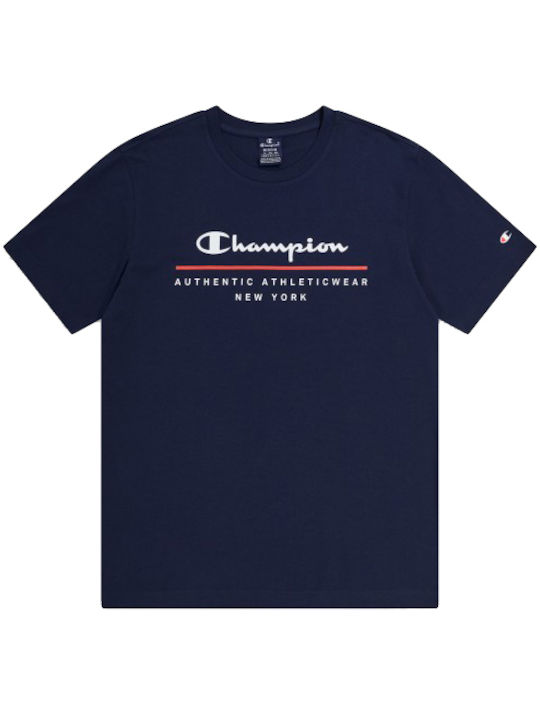 Champion Crewneck Herren T-Shirt Kurzarm Marine...