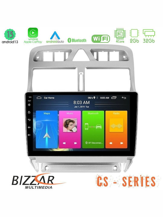 Bizzar Ηχοσύστημα Αυτοκινήτου 2DIN (Bluetooth/USB/WiFi/GPS/Apple-Carplay/Android-Auto) με Οθόνη Αφής 9"
