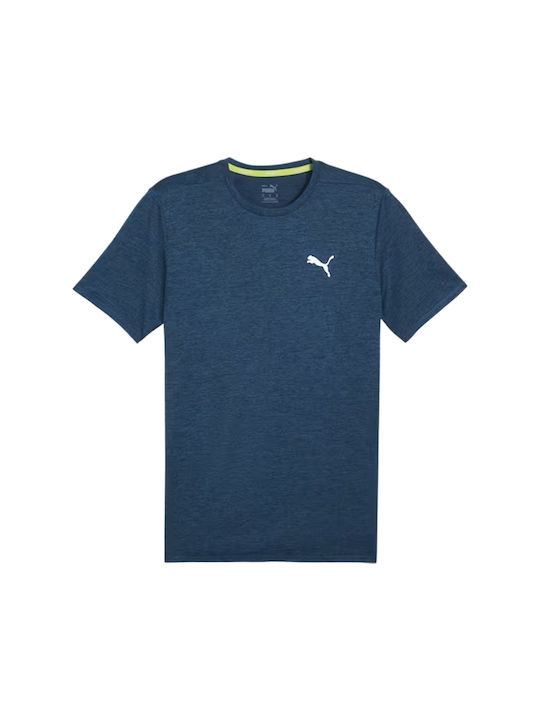 Puma Bărbați T-shirt Sportiv cu Mânecă Scurtă BLUE