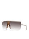 Max Mara Unisex Γυαλιά Ηλίου με Χρυσό Μεταλλικό Σκελετό και Καφέ Ντεγκραντέ Φακό MM 0050 32F
