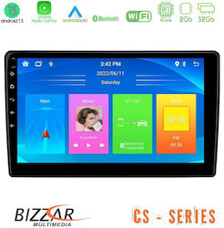 Bizzar Ηχοσύστημα Αυτοκινήτου 2DIN (Bluetooth/USB/WiFi/GPS/Apple-Carplay/Android-Auto) με Οθόνη Αφής 10"