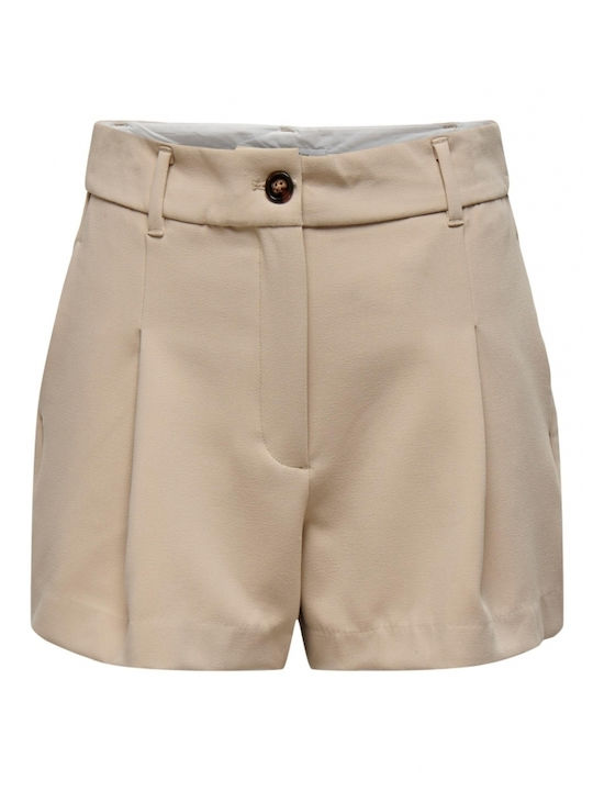 Only Women's High-waisted Shorts Beige