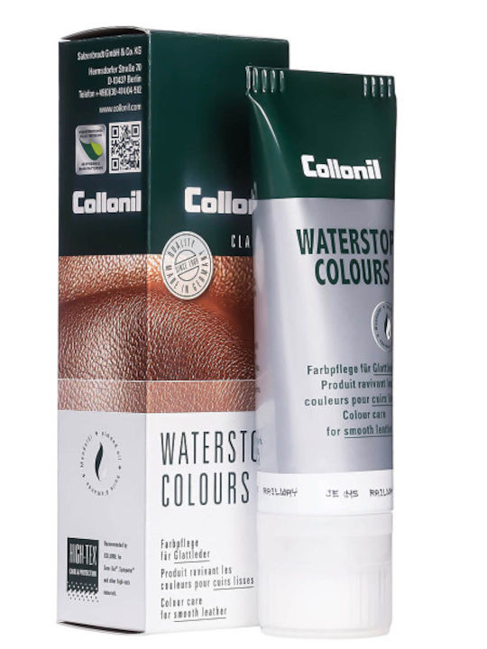 Collonil Waterstop Colours Κρέμα Παπουτσιών Αμυγδαλέλαιο 75 Ml Τζιν