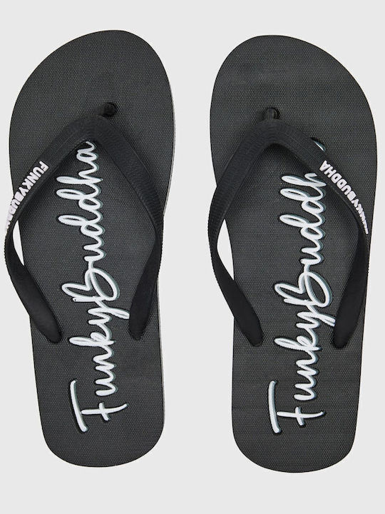Funky Buddha Ανδρικά Flip Flops Μαύρα