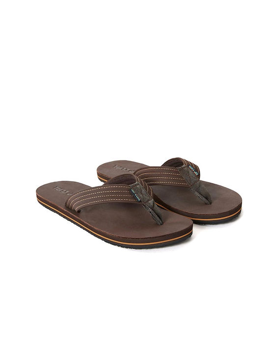 Rip Curl Open Toe Flip Flops bărbați Maro