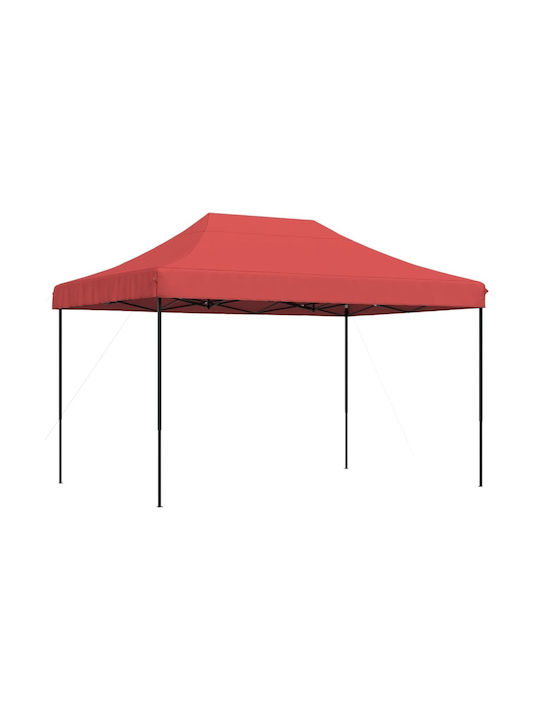 vidaXL Faltbarer Pavillon Garten Burgundisch 4.1x2.79m