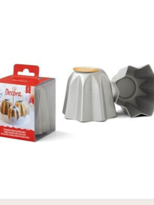 Decora Aluminum Cake Baking Pan 7.5x7.5x6cm