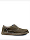 Callaghan Men's Leather Casual Shoes Haki