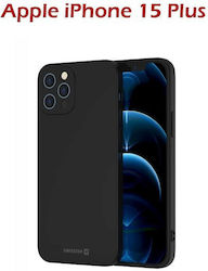 Swissten Back Cover Silicon Negru (iPhone 15 Pro)