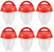 Set Boiling Eggs Without Shell Zola 6 Pieces Plastic