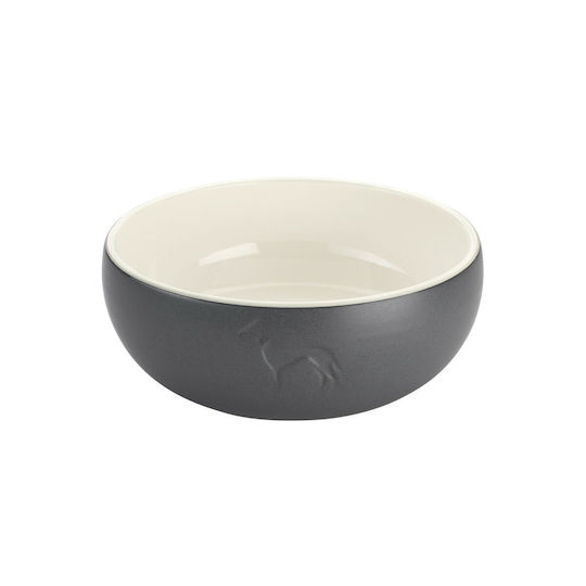 Hunter Ceramic Bowl Food & Water for Dog & Cat 310ml in Gray Color