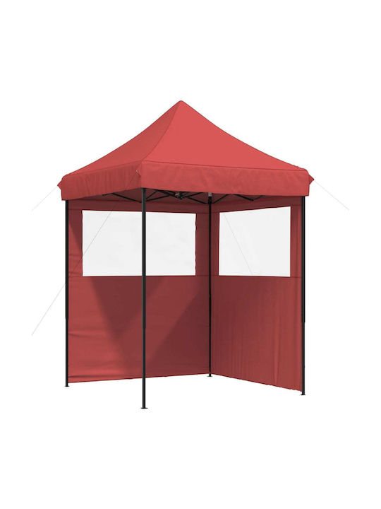vidaXL Faltbarer Pavillon Garten Burgundisch 2x2m