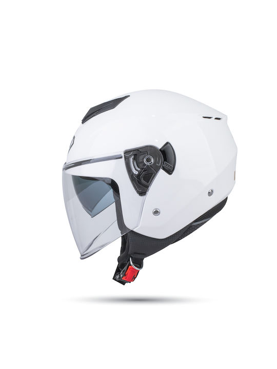 Yohe 852 SV Jet Helmet with Sun Visor 1200gr White