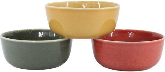 Marva Serving Bowl Round Ceramic Gray with Diameter 15cm