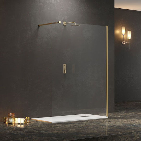 Karag Walkin 1 Feste Seite für Dusche 90x200cm Klarglas Oro