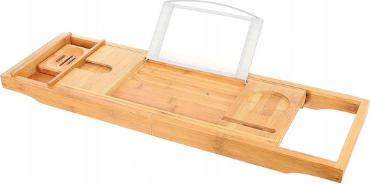 Επιτοίχια Ραφιέρα Μπάνιου Bamboo 112x23x4.5cm Μπεζ