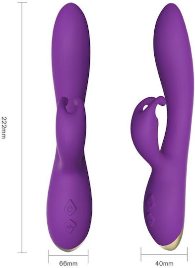 Armony Vibrator Iepurele cu Telecomandă 22.2cm Violet