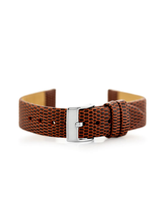 Pacific Leather Strap Brown 18mm