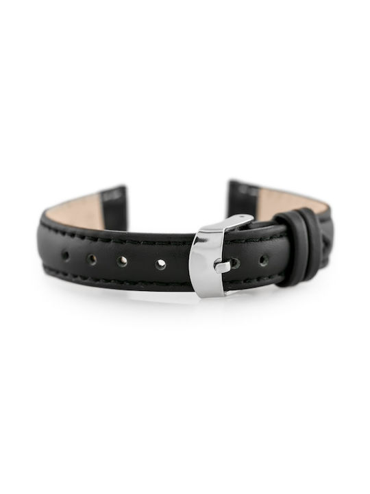 Pacific Leather Strap Black 14mm