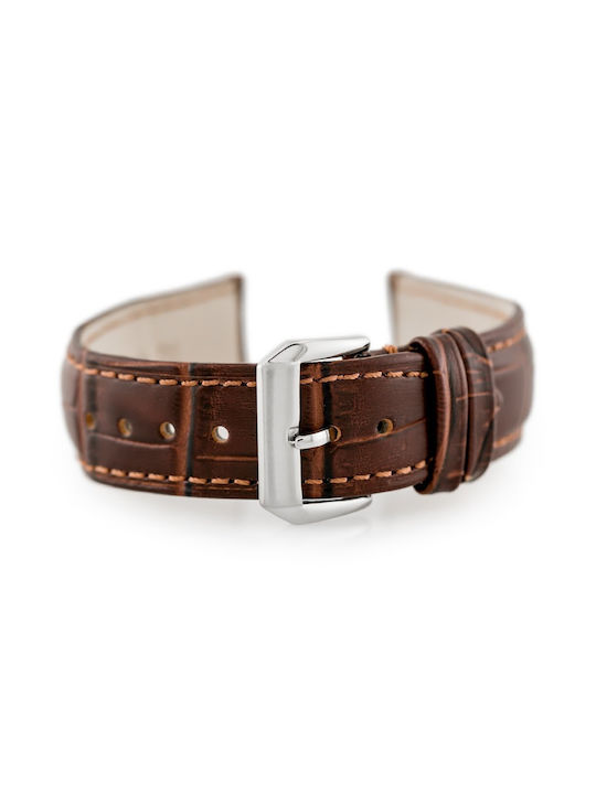 Pacific Leather Strap Brown 20mm