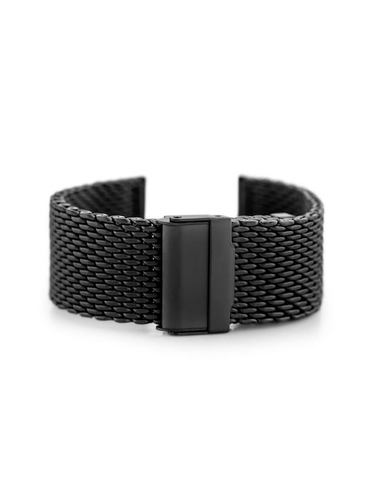 Pacific Metallic-Armband Schwarz 24mm