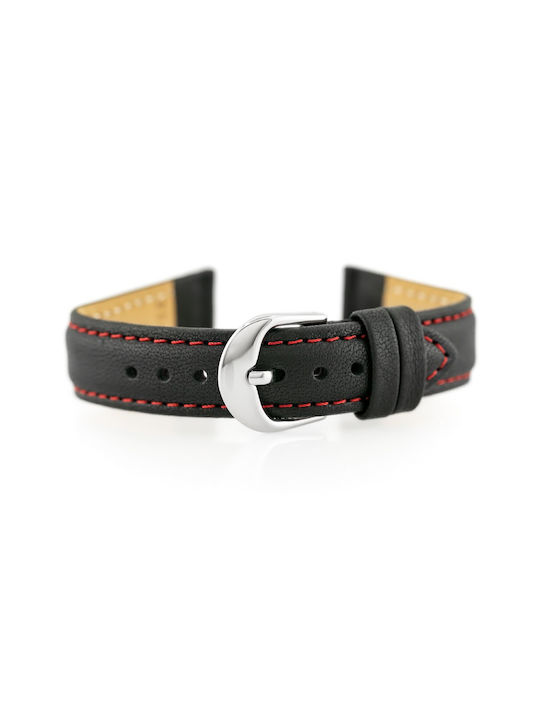 Bisset Leather Strap Red 18mm