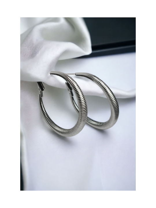 Earrings Hoops made of Steel