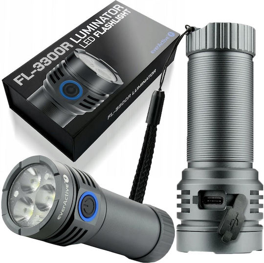 everActive Flashlight LED IPX4 with Maximum Brightness 3300lm