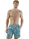 Surf Tribe Men's Swimwear Shorts Blue with Patterns