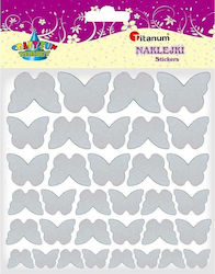 Titanum Διακοσμητικό Αυτοκόλλητο για DIY Κατασκευές Μπλε 34τμχ