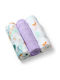 Babyono Muslin Burp Cloths Fialové BN397/08