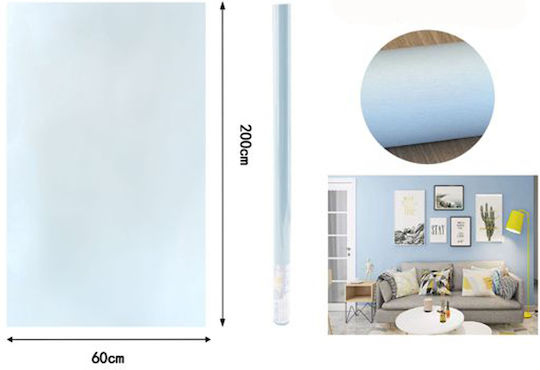 Self-adhesive Wall Wallpaper Blue 200x60cm Self-adhesive Wall Wallpaper Blue 200x60cm