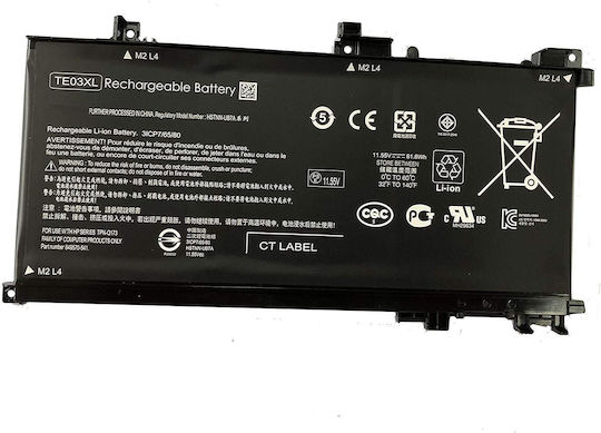 11.55v Съвместима Батерия за HP Omen HP Omen 15-ax000nv с 5150mAh