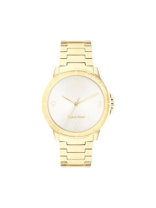 Calvin Klein Uhr mit Gold Metallarmband